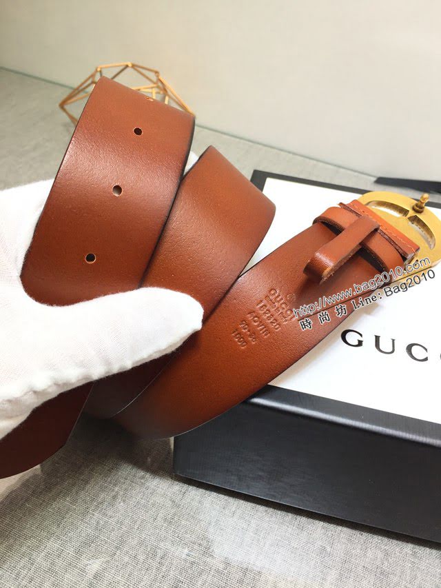 Gucci男士皮帶 古奇高端定制皮料腰帶  jjp1047